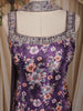 Dark Purple Floral Design Chiffon Palazzo Suit with Dupatta