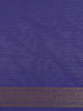Dark Purple Floral Design Semi Silk Saree