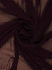 Dark Purple Floral Designed Georgette Saree With Stone Work Border