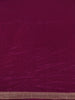Dark Purple Deer Motif Semi Tussar Saree - Diadem