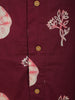 Dark Purple Floral Printed Design Cotton Co-ord Set