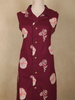 Dark Purple Floral Printed Design Cotton Co-ord Set