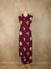 Dark Purple Floral Printed Design Cotton Co-ord Set