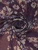 Dark Purple Floral Printed Georgette Saree