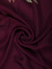 Dark Purple Floral Sequins Embroidered Design Pure Organza Saree with Designer Border