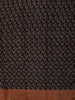 Dark Purple Floral Vine Printed Design Pure Tussar Silk Fancy Saree with Contrast Zari Border