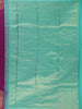 Dark Purple Floral Woven Pure Kanchipuram Silk Saree