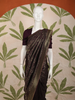 Dark Purple Floral Zari Woven Design Banarasi Silk Fancy Saree with Designer Border