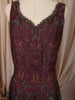 Dark Purple Multicolor Floral Vine Embroidered Design Tissue Silk Palazzo Suit with Matching Dupatta