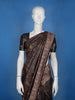 Dark Purple Paisley Woven Banarasi Silk Saree