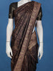 Dark Purple Paisley Woven Banarasi Silk Saree