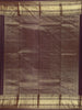 Dark Purple Peacock Butta Woven Design Pure Kanchipuram Silk Saree