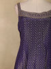Dark Purple Sequins Embroidery Design Tissue Silk Palazzo Suit with Designer Dupatta