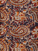 Dark Purple Solid Design Cotton Casual Wear Saree with Kalamkari Blouse