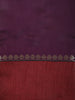 Dark Purple Solid Design Soft Silk Fancy Wear Saree with Contrast Border