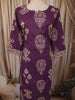 Dark Purple Traditional Motif Printed Design Cotton Straight Cut Salwar Suit with Matching Dupatta