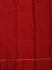 Dark Purple Vertical Stripes Zari Woven Design Pure Kanchipuram Silk Saree with Contrast Border