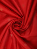 Dark Red Butta Woven Design Kanchipuram Silk Saree with Zari Border