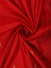 Dark Red Butta Woven Design Pure Kanchipuram Silk Saree with Zari Border