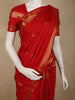 Dark Red Butta Woven Design Pure Kanchipuram Silk Saree with Zari Border