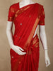 Dark Red Butta Woven Design Pure Kanchipuram Silk Saree with Zari Border