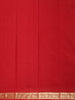 Dark Red Butta Zari Woven Design Kanchipuram Silk Saree with Paisley Zari Border