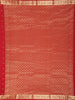 Dark Red Butta Zari Woven Design Kanchipuram Silk Saree with Paisley Zari Border