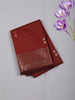 Dark Red Checked Zari Woven Design Art Silk Saree with Zari Border