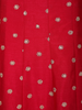 Dark Red Dotted and Floral Embroidered Design Georgette Gown with Dupatta