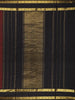 Dark Red Floral Checked Woven Design Pure Kanchipuram Silk Saree with Peacock Zari Border