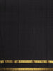 Dark Red Floral Checked Woven Design Pure Kanchipuram Silk Saree with Peacock Zari Border
