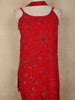 Dark Red Floral Sequins Design Georgette Sharara Set