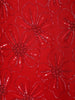Dark Red Floral Sequins Design Georgette Sharara Set