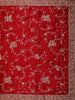 Dark Red Floral Sequins and Beads Embroidered Design Satin Designer Saree