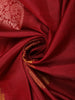 Dark Red Floral Woven Kanchipuram Silk Saree