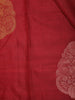 Dark Red Floral Woven Kanchipuram Silk Saree