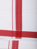 Dark Red Solid Woven Design Shirt with Dhoti Set