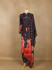 Dark Aubergine Floral Design Printed Salwar Suit - Diadem