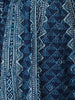 Dark Blue Abstract Designed Cotton Anarkali Salwar Suit - Diadem