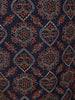 Dark Blue Floral Designed Cotton Salwar Suit - Diadem