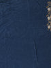 Dark Blue Floral Designed Satin Saree - Diadem