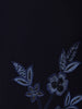 Dark Blue Floral Designed Sherwani Suit