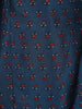 Dark Blue Floral Printed Semi Silk Salwar Suit