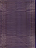 Dark Blue Floral Woven Pure Kanchipuram Silk Saree - Diadem