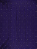 Dark Blue Floral Woven Pure Kanchipuram Silk Saree - Diadem