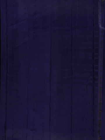Dark Blue Floral Woven Silk saree - Diadem
