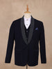 Dark Blue Solid Men's Suit