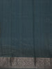 Dark Green Floral Designed Chanderi Cotton Saree - Diadem