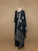 Dark Green Floral Designed Cotton Salwar Suit - Diadem