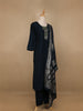 Dark Green Floral Designed Cotton Salwar Suit - Diadem